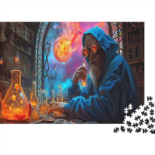 Magie 1000 Stück Puzzles alchemistischer Zauberer Lernspiel Spielzeug Geschenk Geschicklichkeitsspiel Für Die Ganze Familie Schöne Geschenkidee DIY Kreative Unterhaltung 1000pcs (75x50cm)