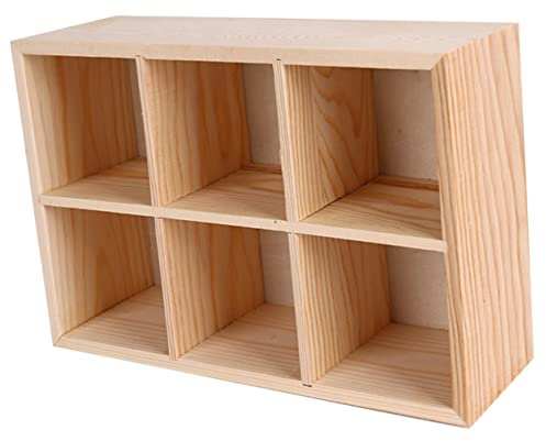 Lurrose Buntstiftboxen Aus Holz Aufbewahrungskoffer Für Malwerkzeuge Tragbar Schreibtischzubehör Organizer Für Stifthalter Und Make-up-pinselhalter