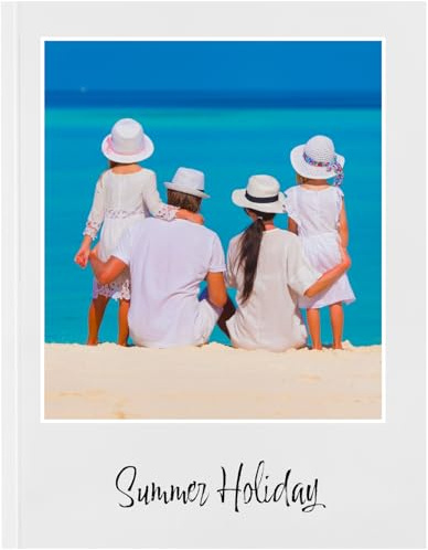 Fotobuch personalisiert online erstellen mit fotos Softcover - Premium, 26 Seiten Vertikal Fotoalbum zum selbstgestalten erstellen mit eigenen bildern perfekt für Hochzeit, Urlaub, Weihnachten