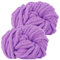 Hengrongshen Dicke Wolle Dickes Garn 2 Stück 500g, Chunky Yarn, Chunky Wool, Armstricken Wolle zum Häkeln für Decke, XXL Riesen Wolle Perfekt zum Weben von Schals Mützen Haustier Nest - Helles Lila