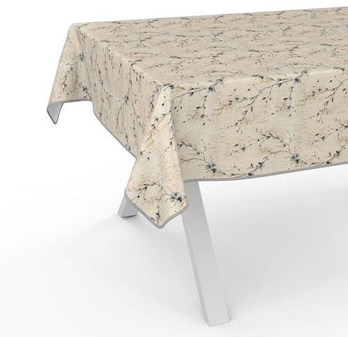 Wachstuchtischdecke Wachstischdecke Wachstuch Tischdecke abwaschbar Gartentischdecke Wasserabweisend 240x140cm mit Saum (Eingefasst) Kiev Floral