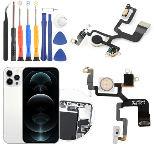 for iPhone 12 Pro Max Flash Light Flex Cable Replacement for iPhone 12 Pro Max A2342, A2410, A2412, A2411 Flashlight Flex Cable Module Connector Assembly Repair Parts