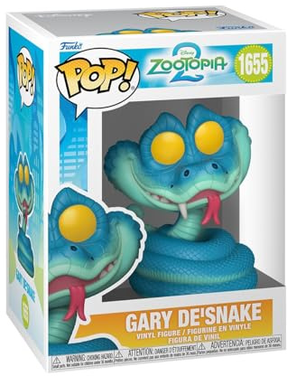 Funko POP! Disney: Zootopia 2 - Gary De'Snake | Offizielles Cartoon/Animation Merch - Vinyl Sammelfigur als Regal Deko - Geschenkidee zum Geburtstag für Fans und Sammler
