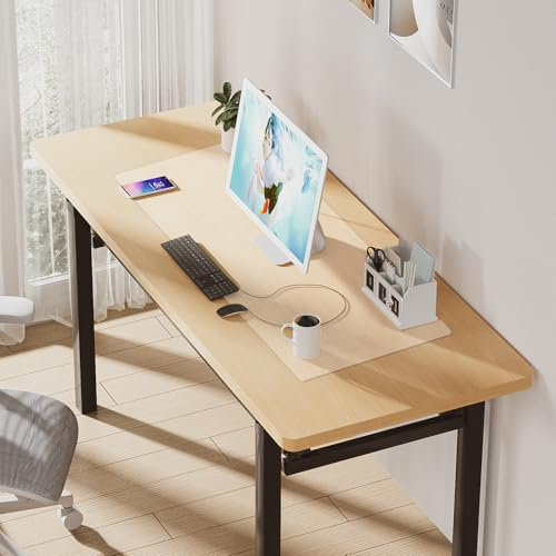 Schreibtischunterlage Transparent,1.5mm 80 x 40cm groß klare Durchsichtige Schreibtischmatte,Wasserdicht Rutschfeste Runde Kanten Schreibunterlage, für Büro Zuhause Schule