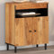 Beistelltisch 60x33x75 cm Massivholz Akazie Sideboard Outdoor Badezimmerschrank Aktenschrank Outdoor Schrank für Küche Wohnzimmer Büro Schlafzimmer