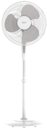 Taurus - Ventilador de pie Greco 16CR | 45W | 3 Aspas 40 cm | 3 Velocidades | Oscilación Automática | Altura Ajustable 108-132 cm| Silencioso | Portátil | Base Antideslizante | Blanco
