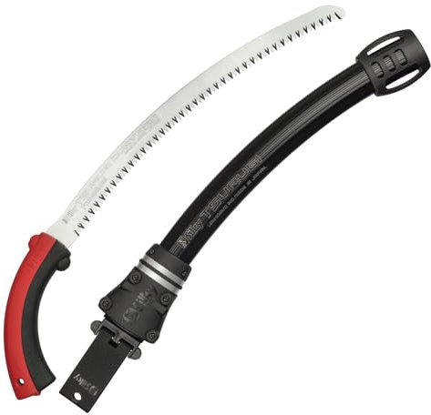 Silky gebogene Säge Tsurugi Curve 375mm sehr grob gebogene, spitz zulaufende Hochleistungsklinge, nur 1,8mm dick