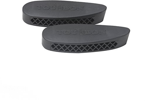 TOURBON Shotgun Extension Buttpad Silicone Gun Buttstock Recoil Pad (Black (Pack of 2))