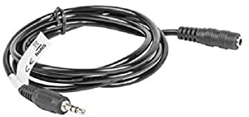 Lanberg CA-MJFJ-10CC-0015-BK Klinkenstecker auf 3.5mm Klinkenbuchse Stereo-Audiokabel, 1,5m schwarz