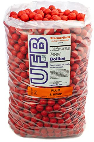 starmerbaits Ultimate feed boilies / 18mm / 5kg / Plum & hemp