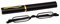KoKoBin Mini Schmal Lesebrille Federscharnier Metall Lesehilfe Unisex-Sehhilfe mit Etui(Schwarz，+2.5)