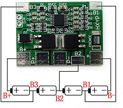 4S 8A 12.8V 18650 32650 LiFePO4 LiFe Battery Charger BMS Protection PCB Board