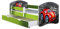 ACMA Kinderbett Jugendbett mit Einer Schublade und Matratze Grün mit Rausfallschutz Lattenrost II 140x70 160x80 180x80 (05 Rote Auto, 180x80 + Bettkasten)