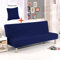 TOPCHANCES Sofabezug ohne Armlehnen, Schonbezug, einfarbig, 3-Sitzer, Sofabett, faltbar, Couch, Sofa, modern, Stretch-Polyester, Spandex, Futon-Schonbezug ohne Armlehnen, Schonbezug
