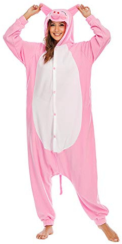 BGOKTA Onesie Tier Damen Sleepwear Erwachsene Hoodie Tier Jumpsuit Pyjamas Tieroutfit