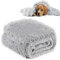 CHMMY Flauschig Hundedecke Weiche Katzendecke Fleecedecke Waschbare Deck für Haustier Hunde Katzen Welpen Weiche Warme Matte für Haustier Hunde Katze Welpe (Grau,XL:100 x 127 cm)