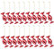 BESPORTBLE 30Pcs Candy Cane Christmas Decorations - Candy Christmas Tree Decorations with Cord Sweet Candy Lollipop Hanging Pendants Red And White Christmas Decorations For Tree, 7x3cm