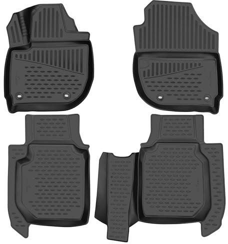 WALSER XTR Gummi Fussmatten Auto für Honda HR-V (RU) 2014-2021, 100% passgenaue Auto Fußmatten, robuste Universal Fußmatte Auto, Gummimatten Auto, Auto Fussmatten Gummi, Auto Gummimatten