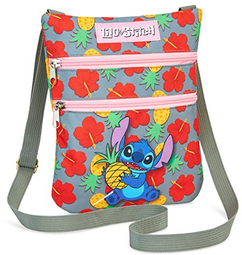 Disney Stitch Handtasche Mädchen & Teenager, Umhängetasche mit Langem Riemen