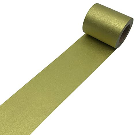 UOOOM 10m x 5cm Gold Washi Tape dekorative Klebeband Wanddekoration Masking Tape Scrapbooking Geschenk Deko DIY Handwerk (10m x 5cm)