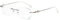 TERAISE Rahmenlose Lesebrille für Frauen mit Blauem Licht Blocking, Mode Diamantschnitt Rimless Brillen (3.0,Sliver)