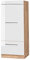 Vicco Armoire Micro-Ondes Fame-Line, Blanc Haute Brillance/Chêne de Force doré, 60 cm