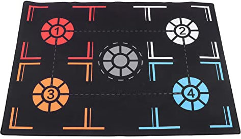 Hosit Basketball-Trainingsmatte, Basketball-Trittmatte, Schwarz, Verhindert das Schleudern für das Fitnessstudio für