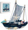 KARAFAKI® Boot Holz Deko - Maritime Tischdeko, Gartendeko & Geschenkidee - Holzschiff Segelboot für Frauen, Männer, Kinderzimmer & Badezimmer