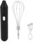 TOPINCN Sbattitore Manuale Elettrico Sbattitore Portatile Ricaricabile Set Frullino per Le Uova Robot da Cucina Portatile Senza Fili Frusta Elettrica Ricaricabile USB per Cottura al Forno (Nero)