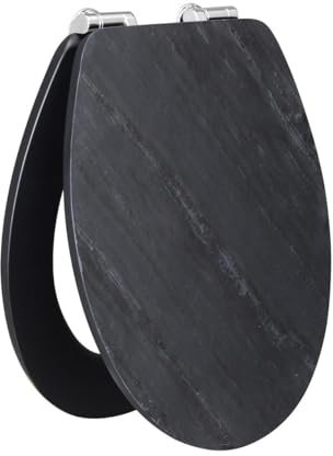 Primaster WC-Sitz mit Absenkautomatik Schiefer schwarz WC-Sitz