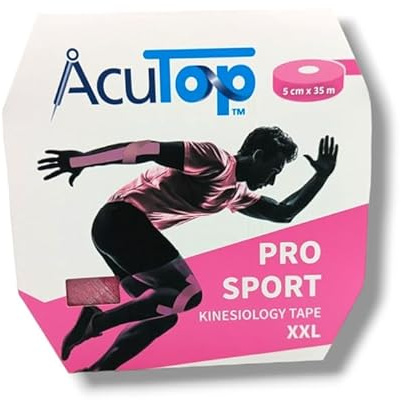 AcuTop Pro Sport Kinesiologie Tape XXL, 5cm x 35m (Pink)