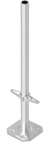 Scafom-rux piedi regolabili ponteggio - [Lunghezza 100 cm] piedini regolabili per ponteggi - piede per ponteggio - piede ponteggio - piede per impalcature - piede regolabile per ponteggio