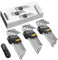 AMTOVL 27PCS Juego de Llaves Hexagonales Magnéticas de Acero S2 Llaves Allen y Llaves de Estrella con Mango en T Extremo de Bola Extra Largo SAE (1/16-3/8) Métrico (1.5mm-10mm) Estrella (T10-T50)