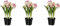 kaiserkraft | Gefüllte Tulpen | real Touch | im Topf | Höhe 250 mm | VE 3 STK | rosa