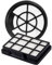 BRIOTA 2 Pcs Filter Kit Compatible with Bush VCS35B15K0D-70, Vacuum VCS35B15KC, Round and Square Vacuum Cleaner Filter, Reusable and Washable Filter Accessories