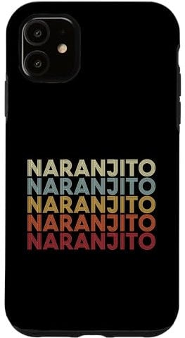 Hülle für iPhone 11 Naranjito Puerto Rico Naranjito PR Vintage Text