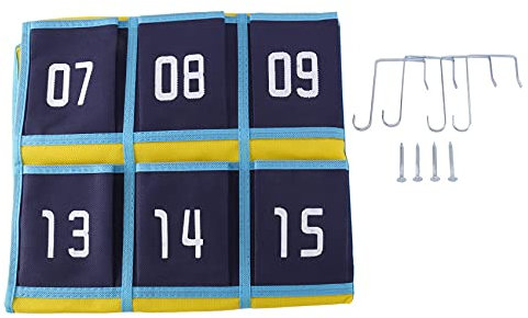 INTCHE Klassen Organizer mit Nummeriertem Plan für Handys Rechner Halter (30, Blaue)