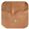 Halora Bubble Letter Necklace Gold Balloon Initial B Necklace Kette Mit Buchstaben Halskette Anhänger Buchstabenkette Damen