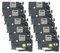 vhbw 10x Schriftband-Kassette Ersatz für Brother TZ-211, TZE-211 für Etiketten-Drucker 8m x 6mm Schwarz auf Weiß