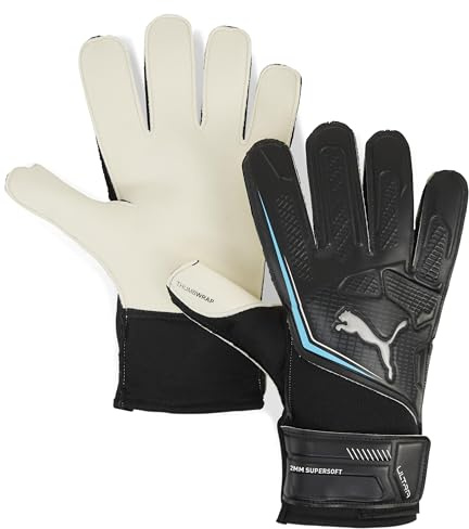 PUMA Unisex Cloud Ultra Play Juniors Goalkeeper Glove Black/blue 7