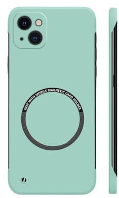 ZSUFCBF Harte PC Rahmenlose magnetische Handyhülle für iPhone 14 Pro Max 13 12 11 Pro Mini 15 14 Plus Matt dünne Abdeckung, Mint, für iPhone 11 Pro