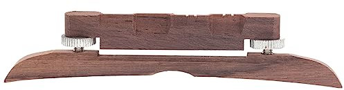 WESIEVYA Adjustable Mandolin Bridge for Mandolin Ebony Material for Music Practice and Performance Random