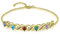 Personalisiertes Unendlichkeitsarmband für Damen Armband mit Name Geburtsstein Geschenk für Mutter Tochter Oma Frau Freundin (Gold, 5 name)