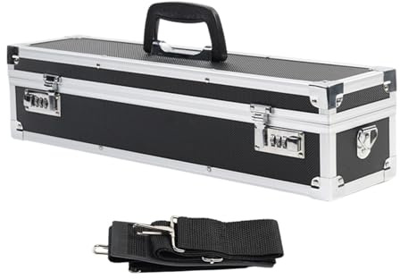 Folpus Estuche para cuchillos de chef, maletín de aleación de aluminio, estuche de transporte portátil, soporte para cuchillos, caja de seguridad para clases