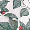 ConCus-T Leaf Wallpaper Botanical Textured Sticky Back Vinyl Roll Self Adhesive Contact Paper Green Floral Wall Paper Peel and Stick for Kitchen Bathroom Bedroom, Dark Green, 44.5 x 300CM