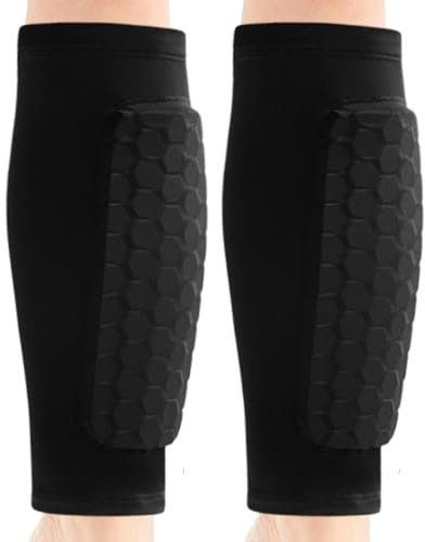 Shinbang Protektoren, Honeycomb Ski Shin Defender, M, L, XL, Atmungsaktive Schienbeinschoner, Leichte & Flexible Sport Schienbeinschoner, Verstellbar für Kinder und Erwachsene