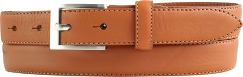 BELTINGER Gürtel aus Vollrindleder 2,5 cm | Schmaler Gürtel für Herren und Damen 25mm | Bombierter Ledergürtel