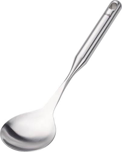 Fissler Essential/Edelstahl-Reislöffel (32 cm) großer Servierlöffel, Gemüse-Löffel, mit Aufhänge-Öse,Spülmaschinen-geeignet
