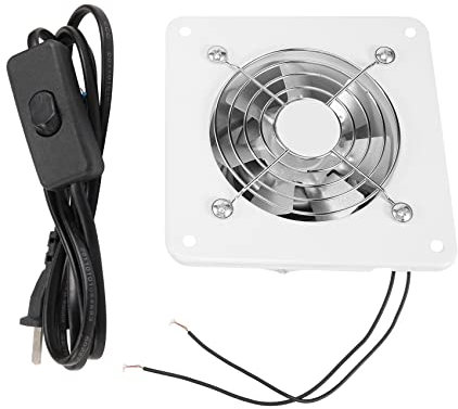 Cpolebev 4 Inch Inline Duct Fan Air Ventilator Metal Pipe Ventilation Exhaust Fan Extractor Bathroom Fan Duct Fan Accessories