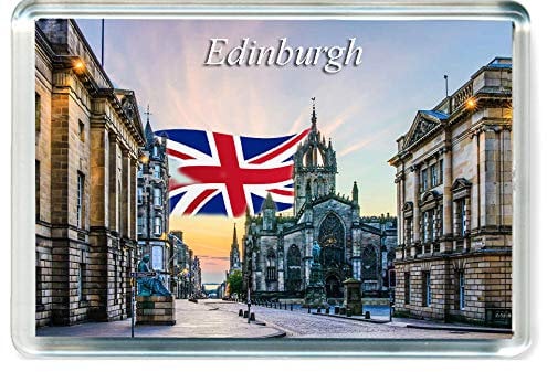 H363 Edinburgh Jumbo Fridge Magnet UK Travel Refrigerator Magnet